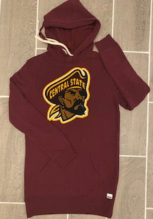 CSU MARAUDER HEAD HOODED  SWEATSHIRT DRESS