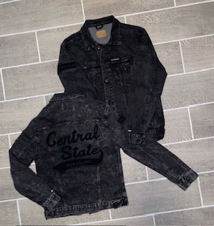 LIMITED EDITION CENTRAL STATE BLACK OUT JEAN JACKET