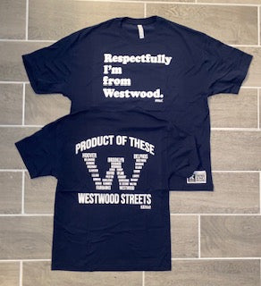 NAVY I'M FROM WESTWOOD TEE